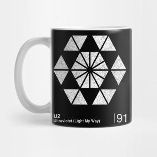 U2 / Minimalist Graphic Design Fan Artwork Mug